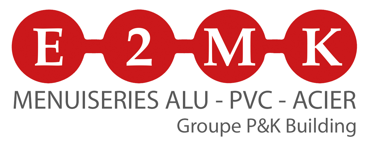 Logo E2MK Menuiseries Alu-pvc-acier